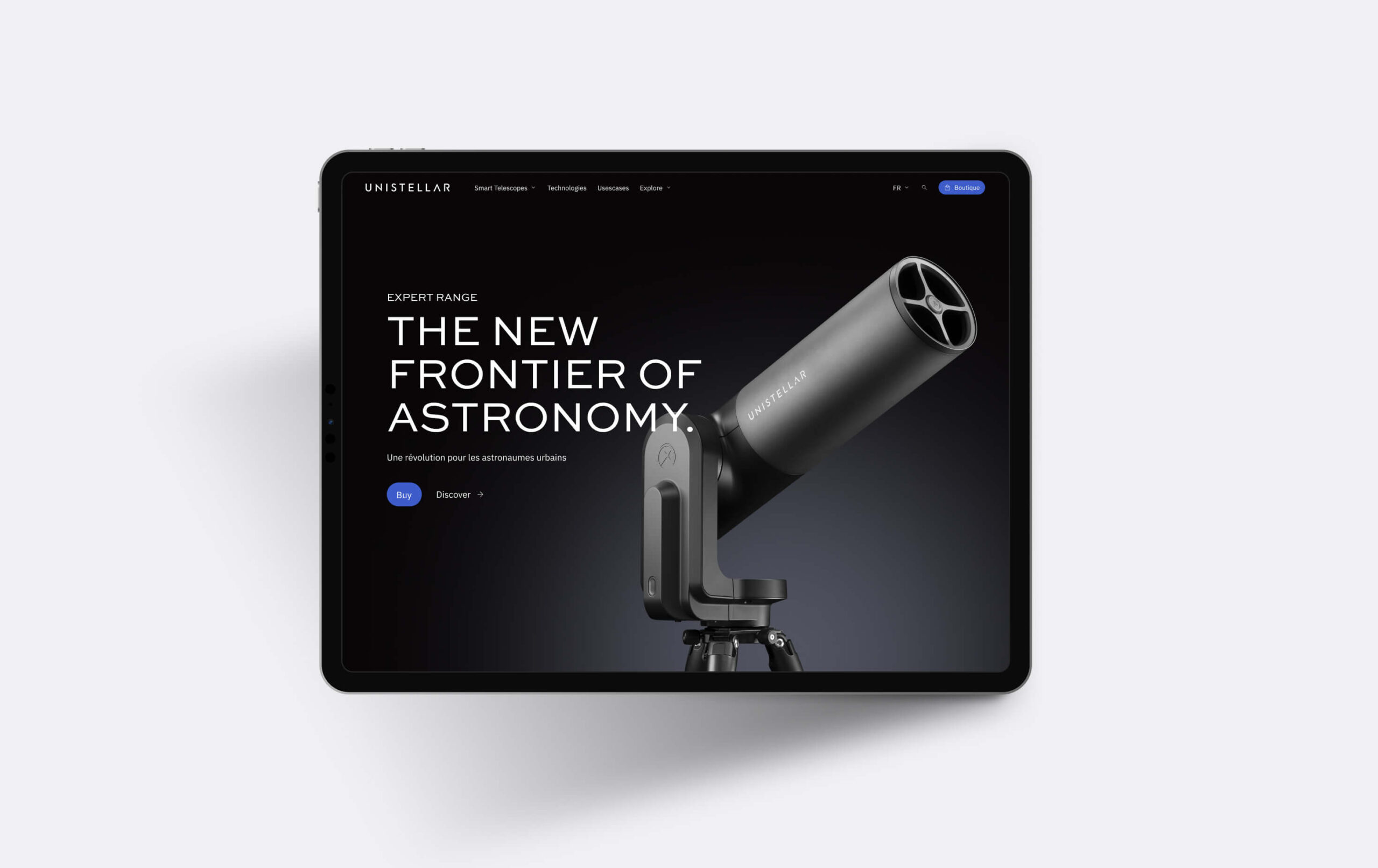 Unistellar - Page gamme expert format tablette